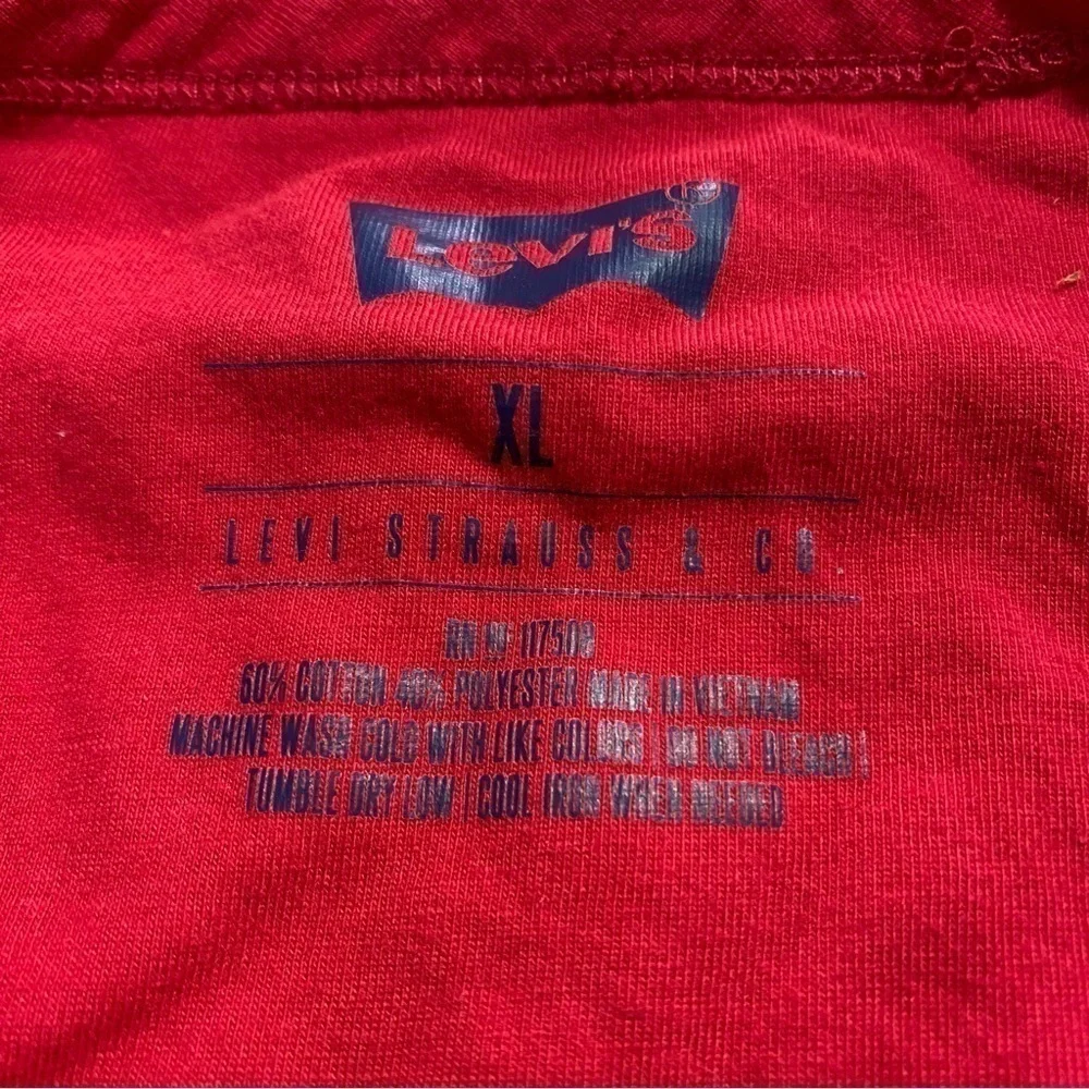 Levi’s Red Short Sleeve Logo T-Shirt, Size XL